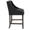 Merrick Lane Taylorsville 24 Inch Counter Height Stool with Nailhead Trim - Set of 2